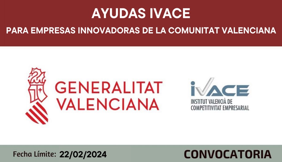 Abiertas 4 convocatorias de ayudas del IVACE para empresas innovadoras